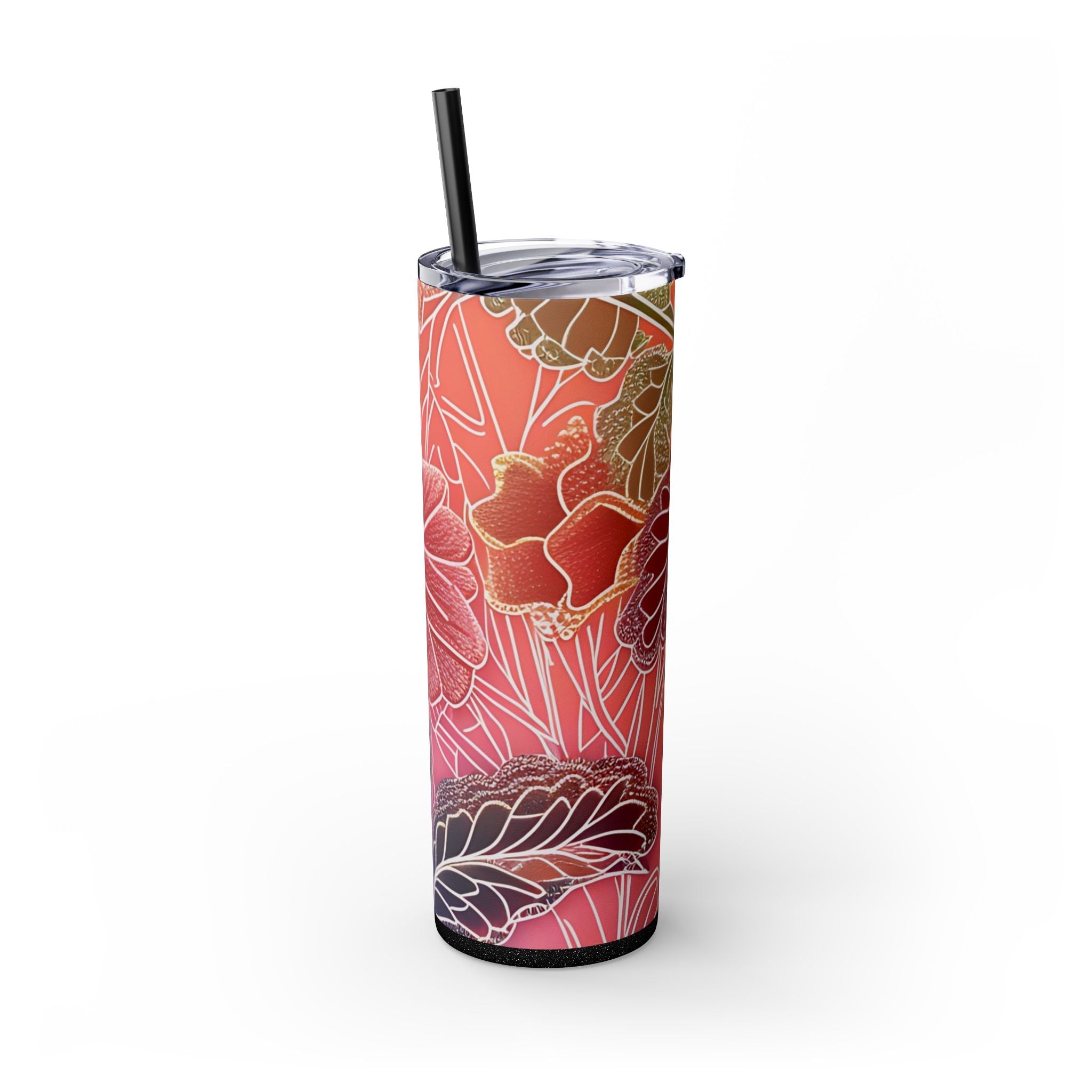 Maars Personalized Floral Skinny Tumbler, Artsulli - Art is Long, Life is Short, Mug, , , , , , , 