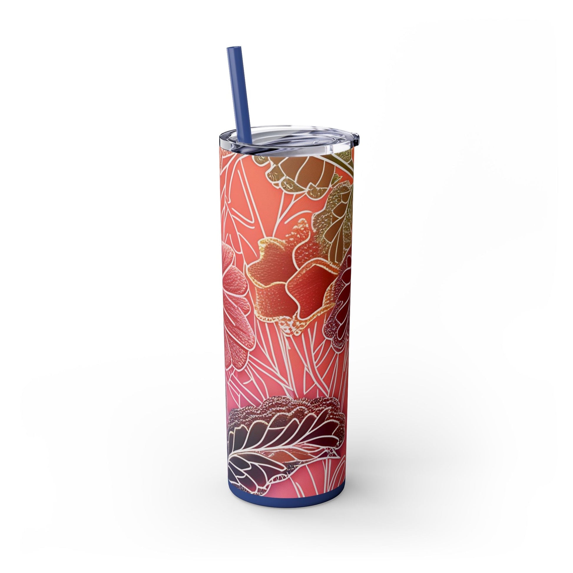 Maars Personalized Floral Skinny Tumbler, Artsulli - Art is Long, Life is Short, Mug, , , , , , , 