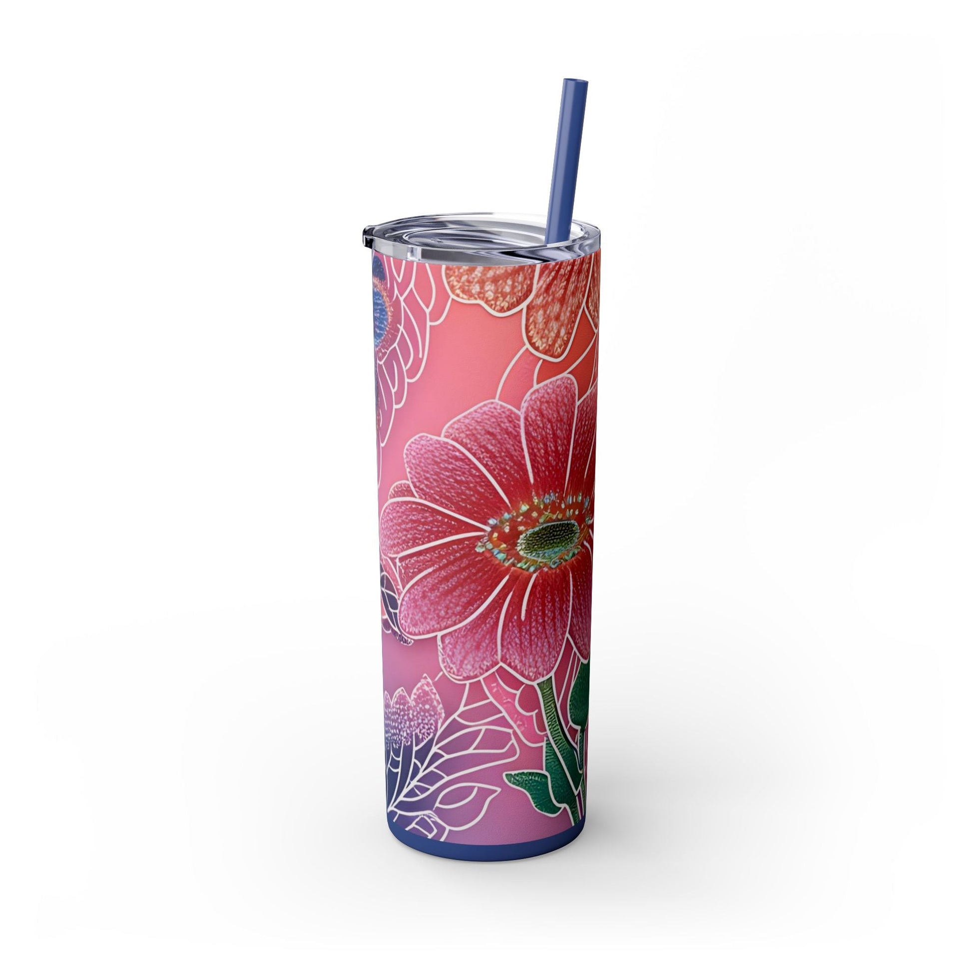 Maars Personalized Floral Skinny Tumbler, Artsulli - Art is Long, Life is Short, Mug, , , , , , , 