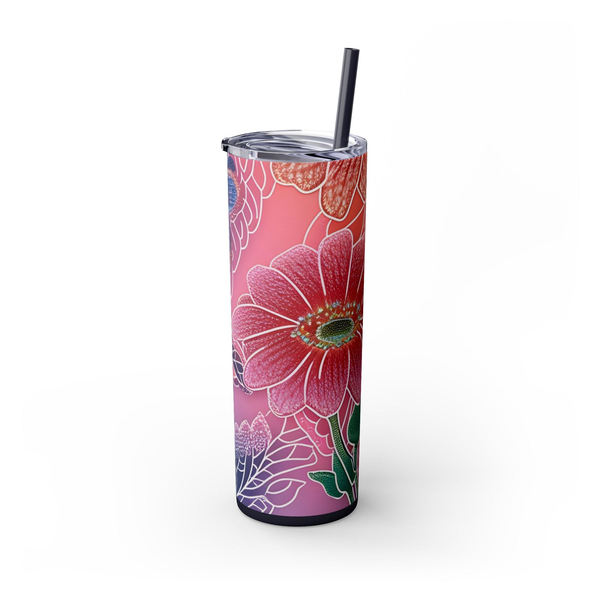 Maars Personalized Floral Skinny Tumbler, Artsulli - Art is Long, Life is Short, Mug, , , , , , , 