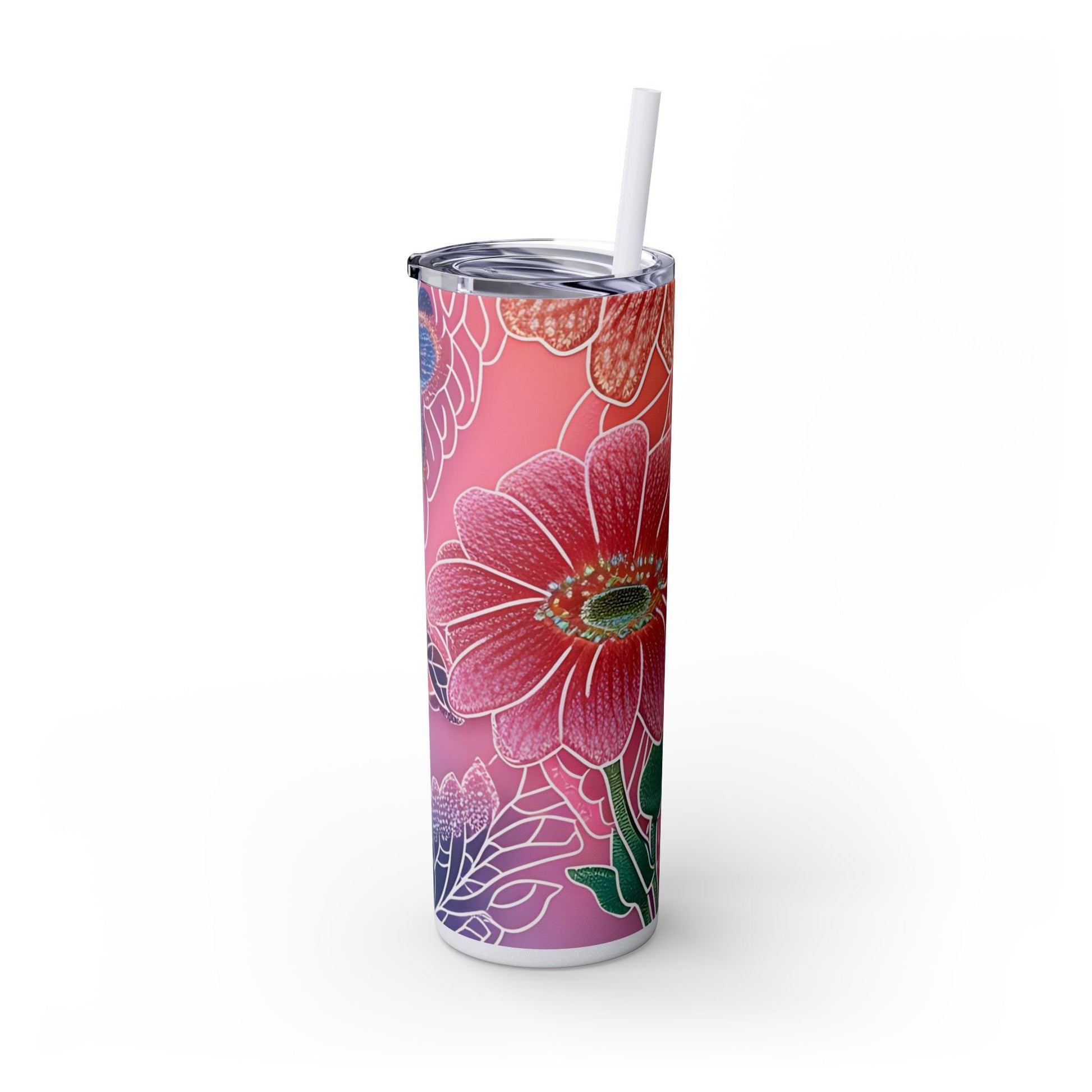 Maars Personalized Floral Skinny Tumbler, Artsulli - Art is Long, Life is Short, Mug, , , , , , , 