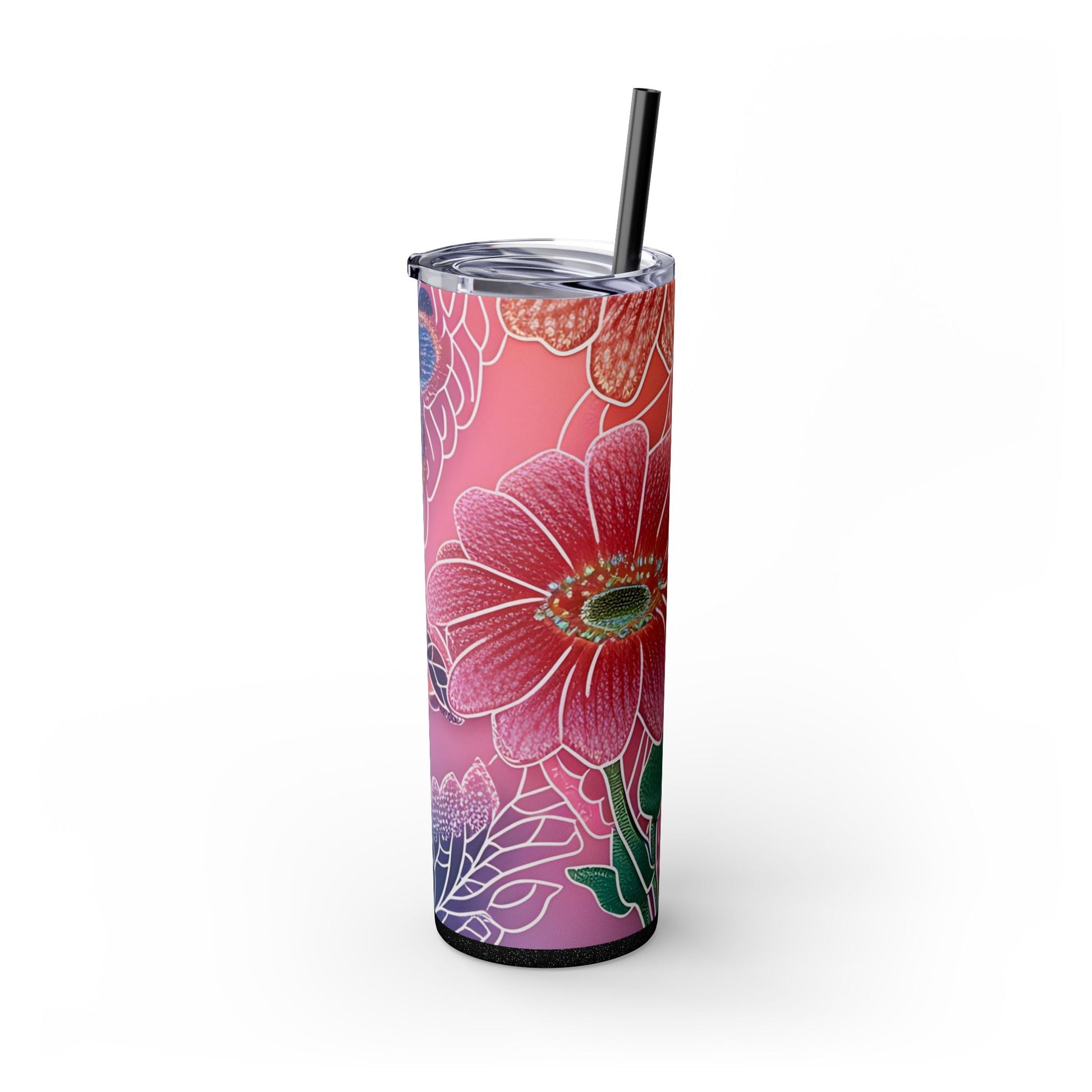 Maars Personalized Floral Skinny Tumbler, Artsulli - Art is Long, Life is Short, Mug, , , , , , , 