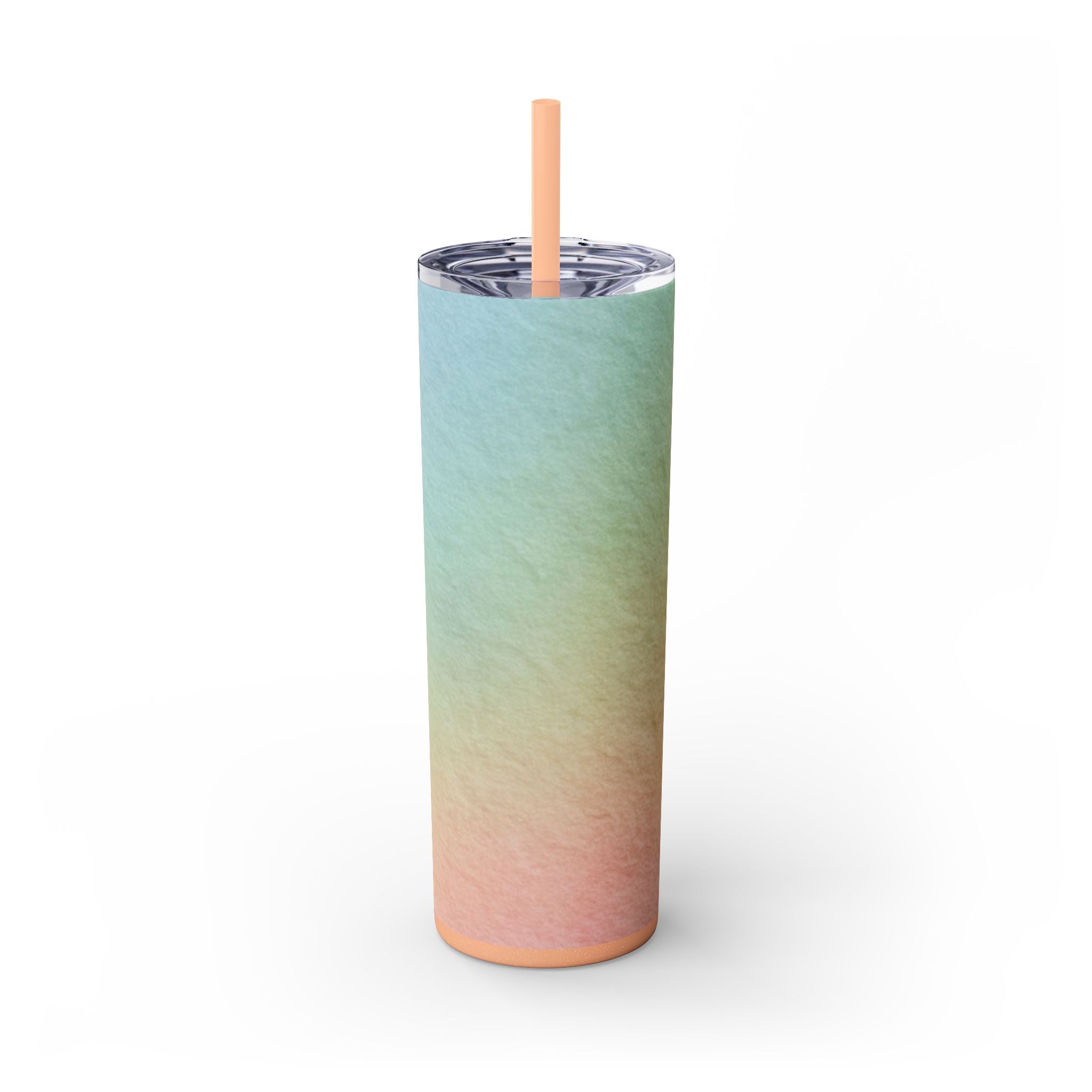 Maars Personalized Ombré Skinny Tumbler, Artsulli - Art is Long, Life is Short, Mug, Finish, Glossy, Color, Glitter Blush, Size, 20oz, 11993031324857928366