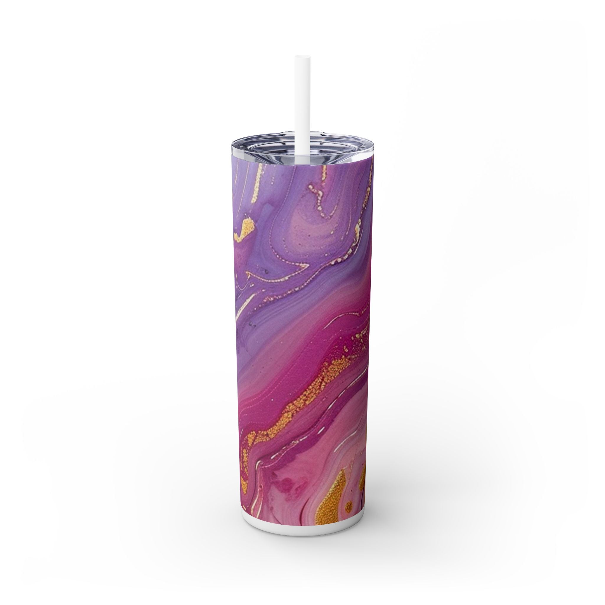 Maars Purple and Pink Marble Skinny Tumbler, Artsulli - Art is Long, Life is Short, Mug, , , , , , , 