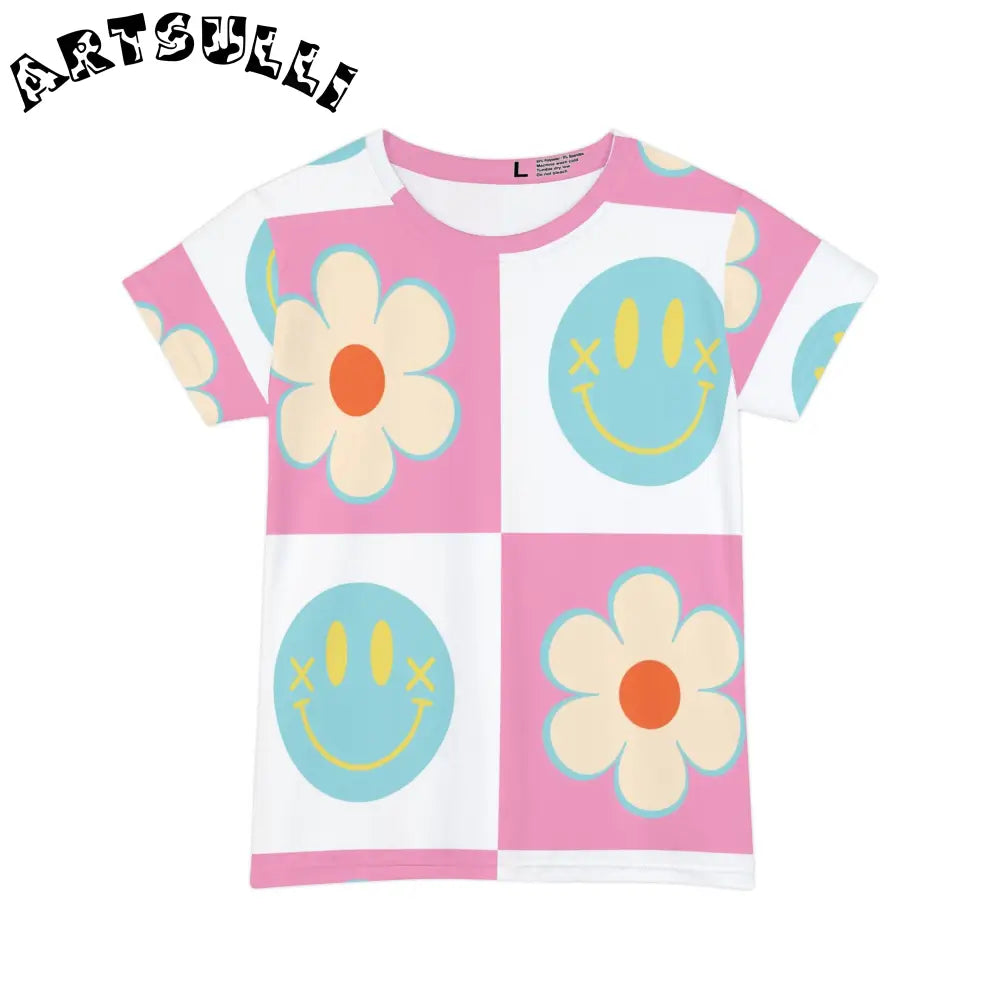 Madotsukis Grin Bloom All-Over-Print Short Sleeve Shirt, Artsulli - Art is Long, Life is Short, All Over Prints, Size, XS, , , , , 20144257687851804343