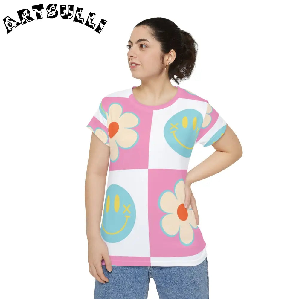 Madotsukis Grin Bloom All-Over-Print Short Sleeve Shirt, Artsulli - Art is Long, Life is Short, All Over Prints, , , , , , , 
