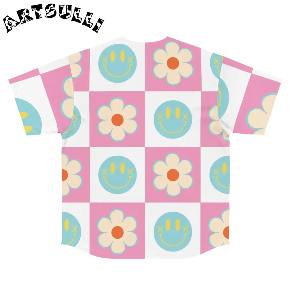 Madotsukis Grin Bloom Baseball Jersey, Artsulli - Art is Long, Life is Short, All Over Prints, , , , , , , 