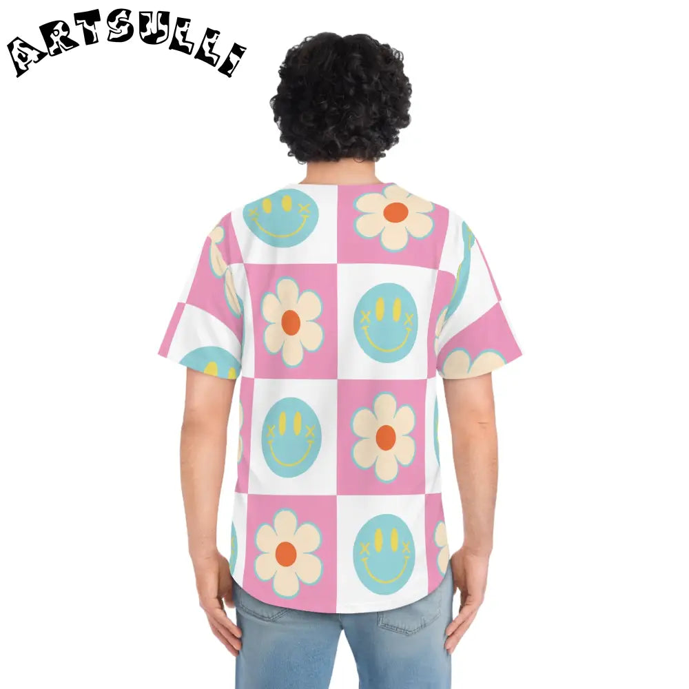 Madotsukis Grin Bloom Baseball Jersey, Artsulli - Art is Long, Life is Short, All Over Prints, , , , , , , 