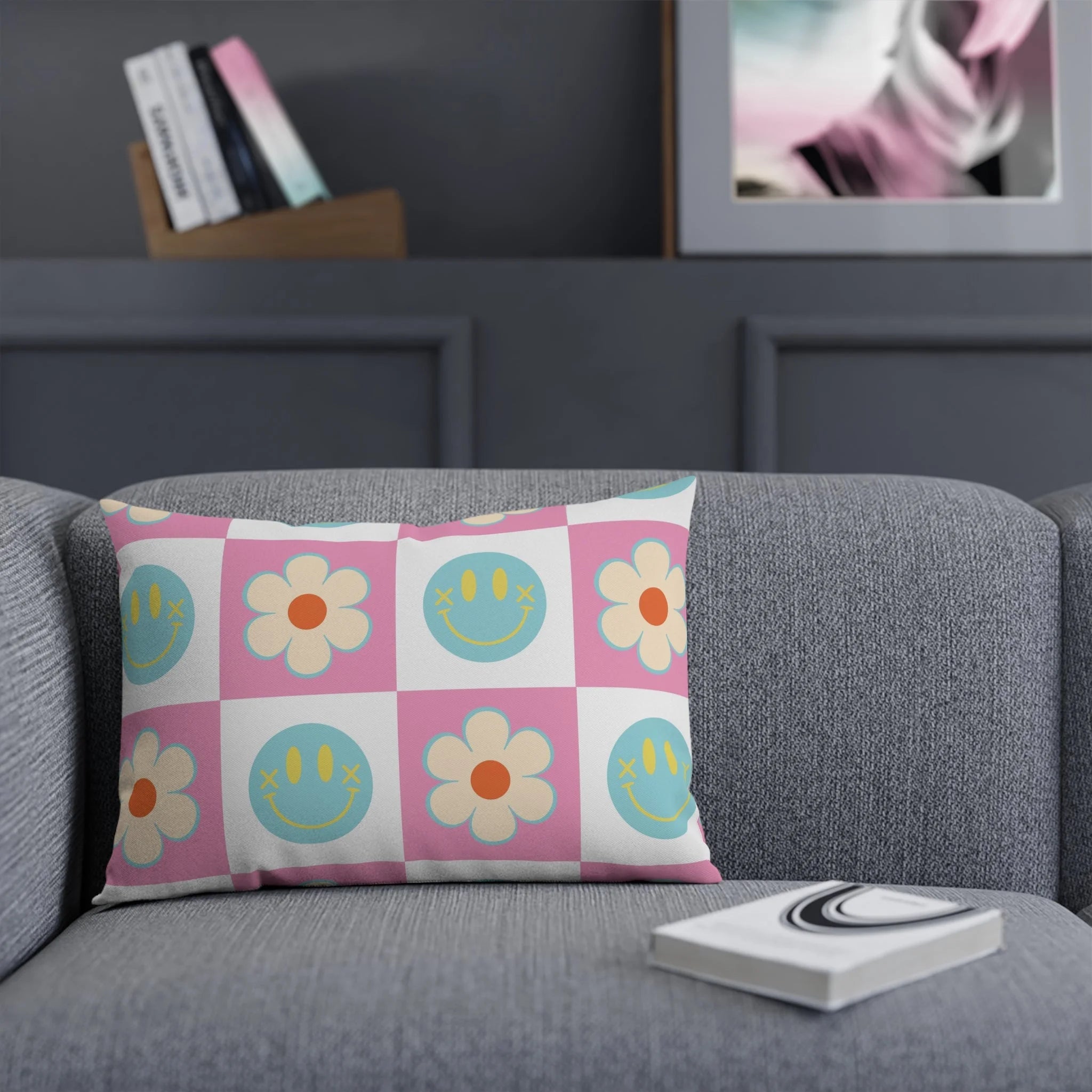 Madotsukis Grin Bloom Cushion, Artsulli - Art is Long, Life is Short, Home Decor, , , , , , , 