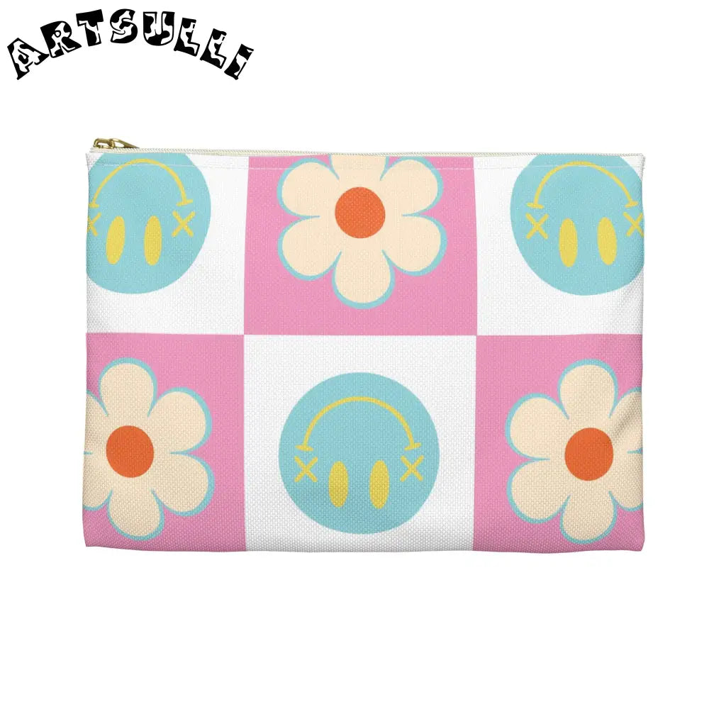Madotsukis Grin Bloom Flat Pouch, Artsulli - Art is Long, Life is Short, Bags, , , , , , , 