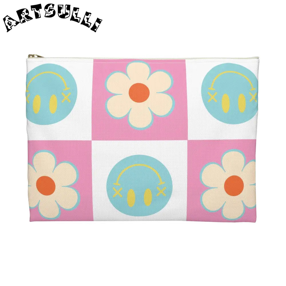Madotsukis Grin Bloom Flat Pouch, Artsulli - Art is Long, Life is Short, Bags, , , , , , , 