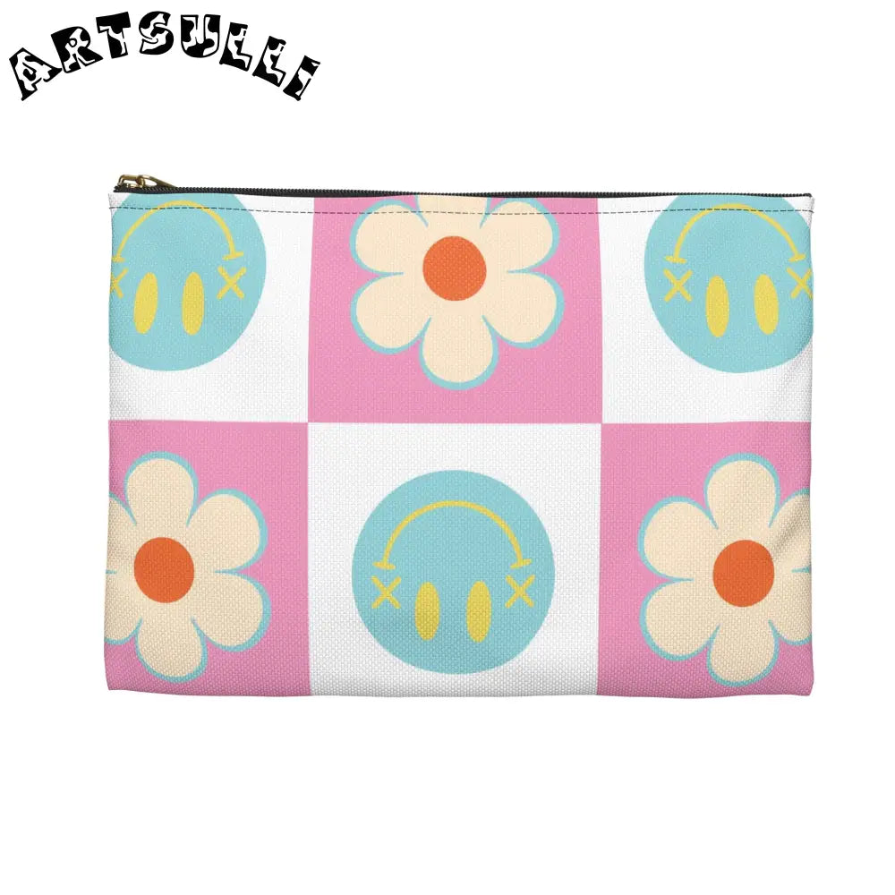 Madotsukis Grin Bloom Flat Pouch, Artsulli - Art is Long, Life is Short, Bags, , , , , , , 