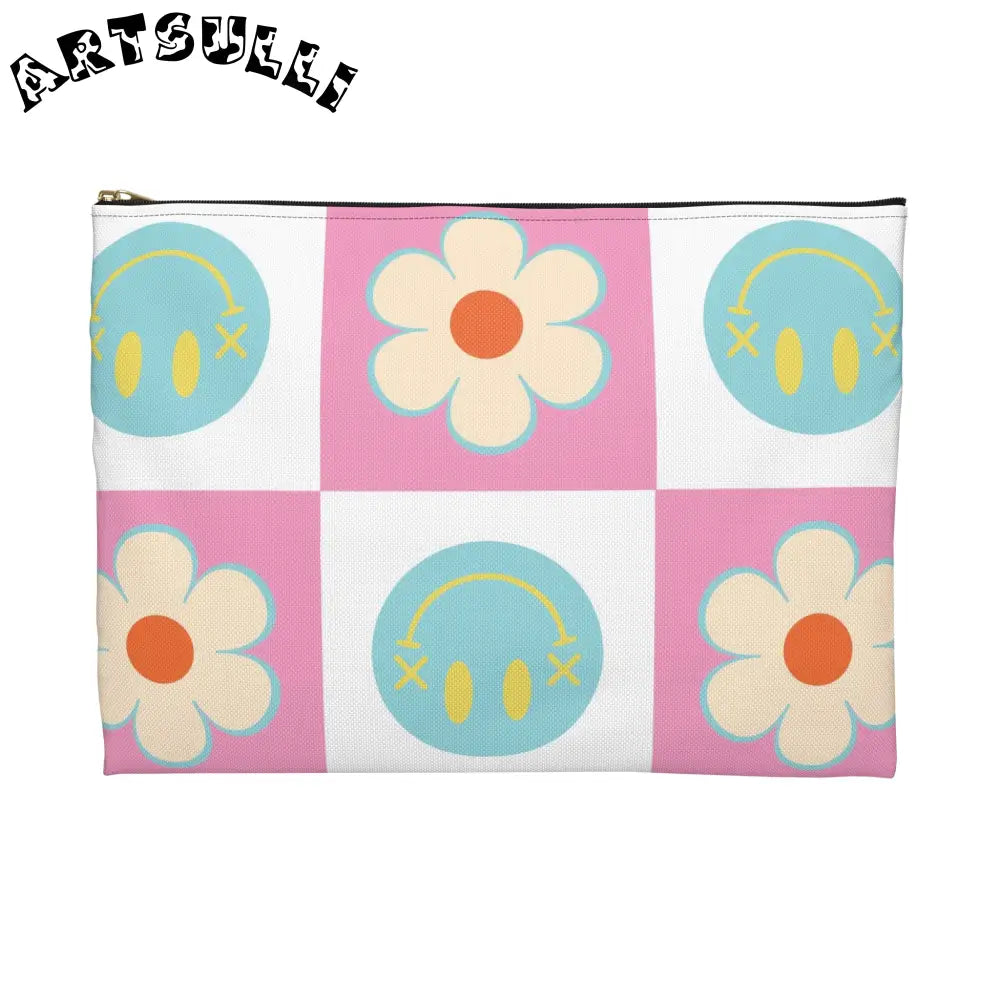 Madotsukis Grin Bloom Flat Pouch, Artsulli - Art is Long, Life is Short, Bags, , , , , , , 