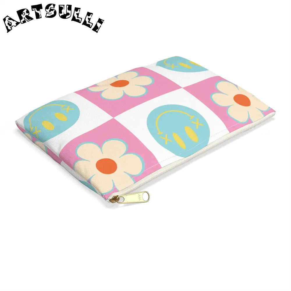 Madotsukis Grin Bloom Flat Pouch, Artsulli - Art is Long, Life is Short, Bags, , , , , , , 