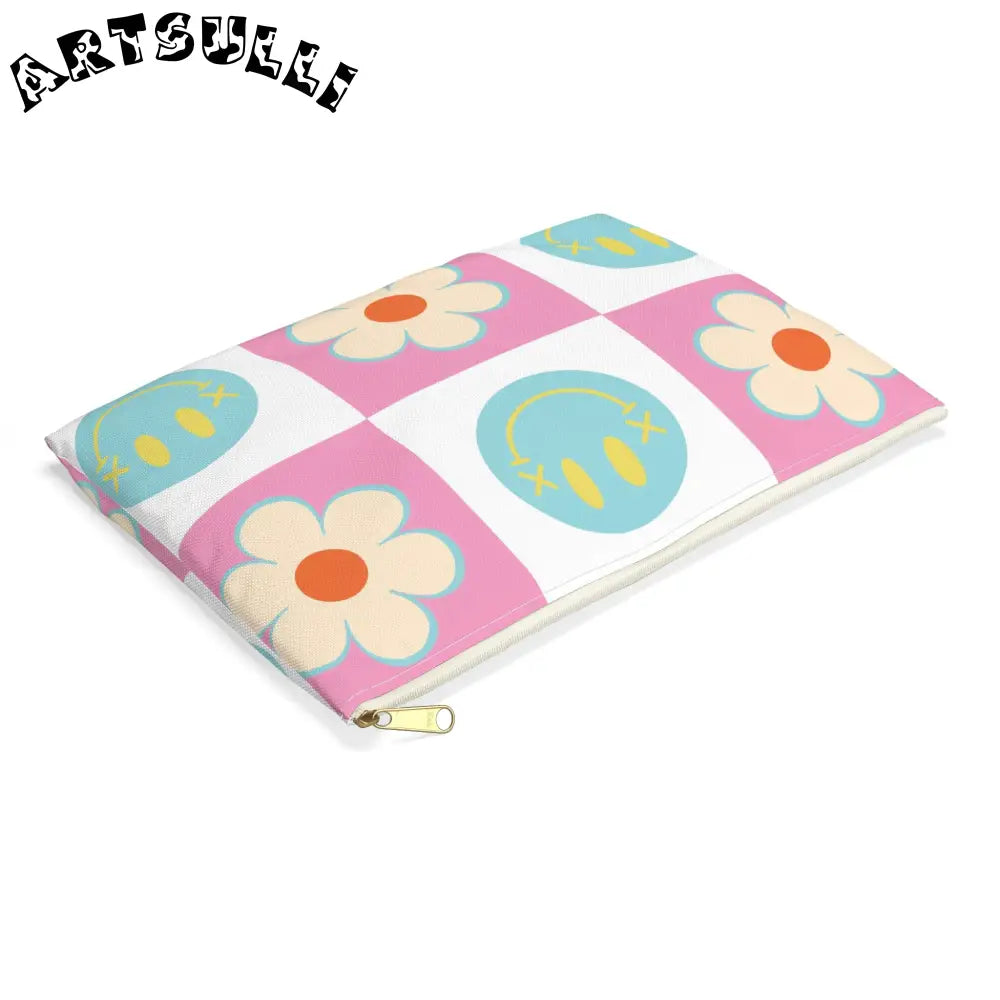 Madotsukis Grin Bloom Flat Pouch, Artsulli - Art is Long, Life is Short, Bags, , , , , , , 