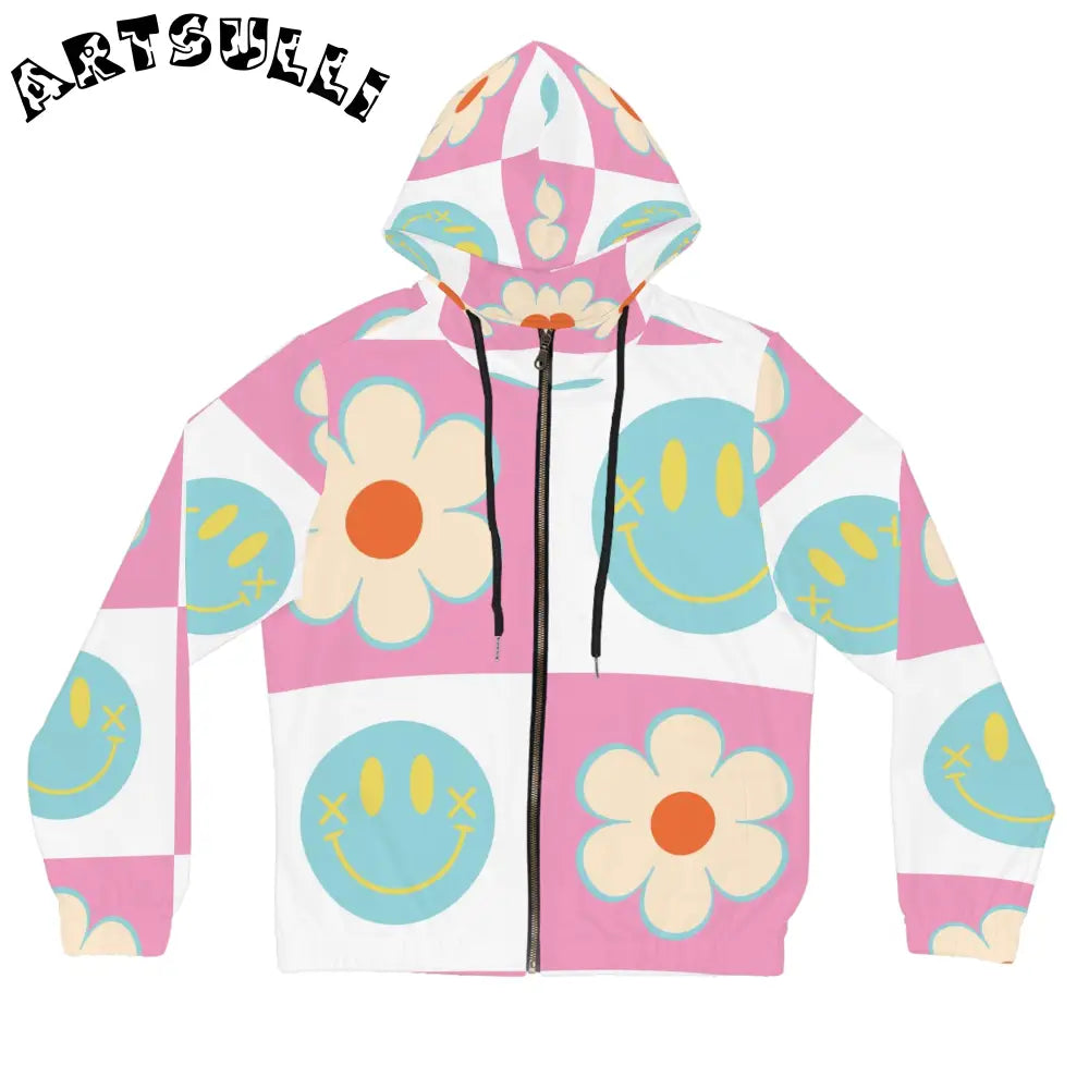 Madotsukis Grin Bloom Stay Warm Zip Hoodie, Artsulli - Art is Long, Life is Short, All Over Prints, Size, XS, Color, Black, , , 30913628817246429040
