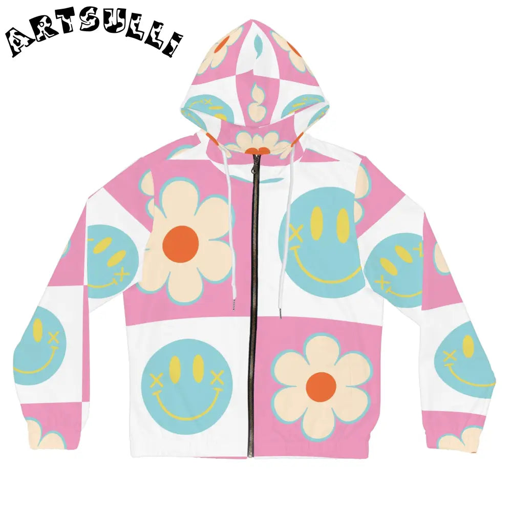 Madotsukis Grin Bloom Stay Warm Zip Hoodie, Artsulli - Art is Long, Life is Short, All Over Prints, Size, XS, Color, White, , , 25513246730218036070