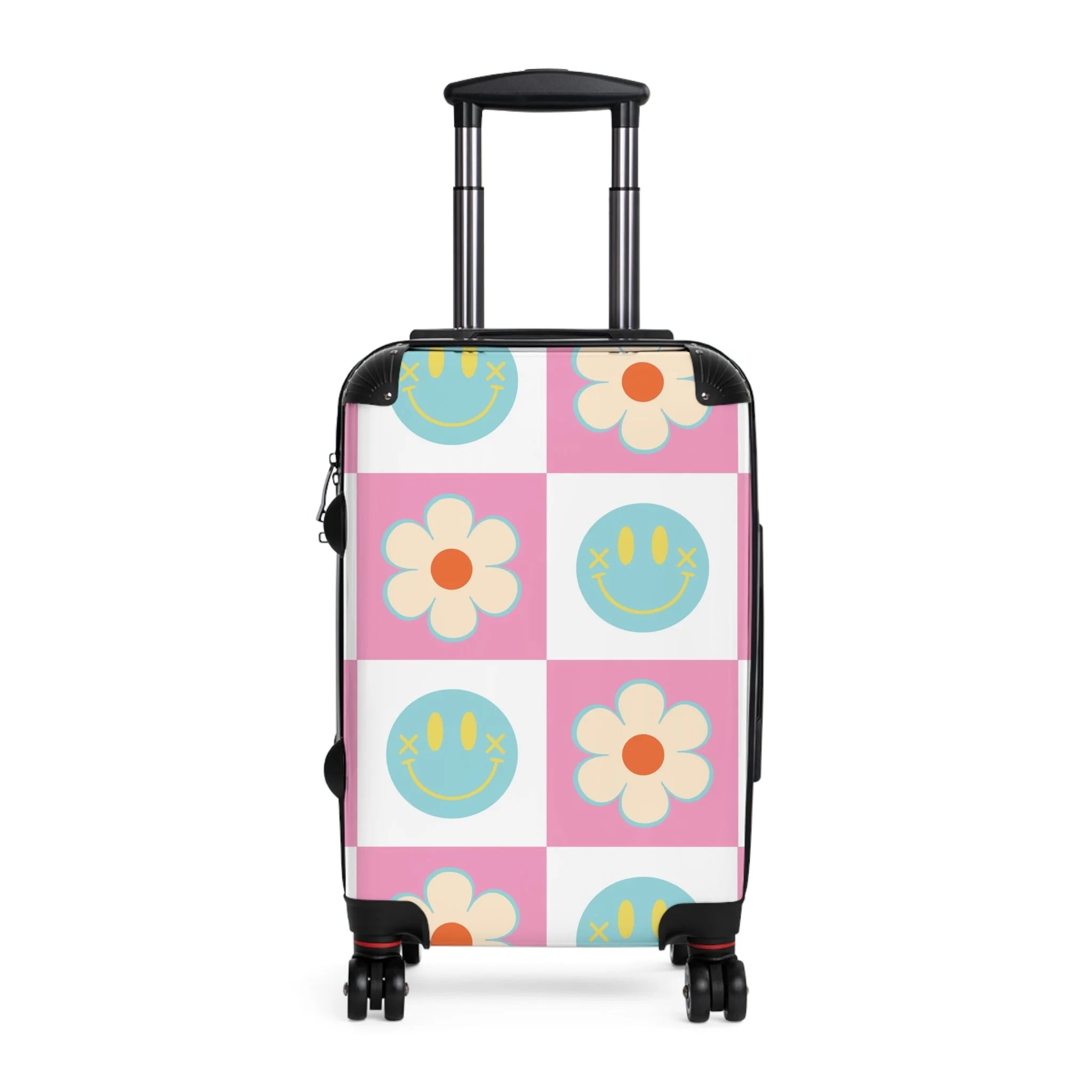 Madotsukis Grin Bloom Suitcase with Adjustable Handle, Artsulli - Art is Long, Life is Short, Bags, Size, Small, Color, Black, , , 29876199190189509420