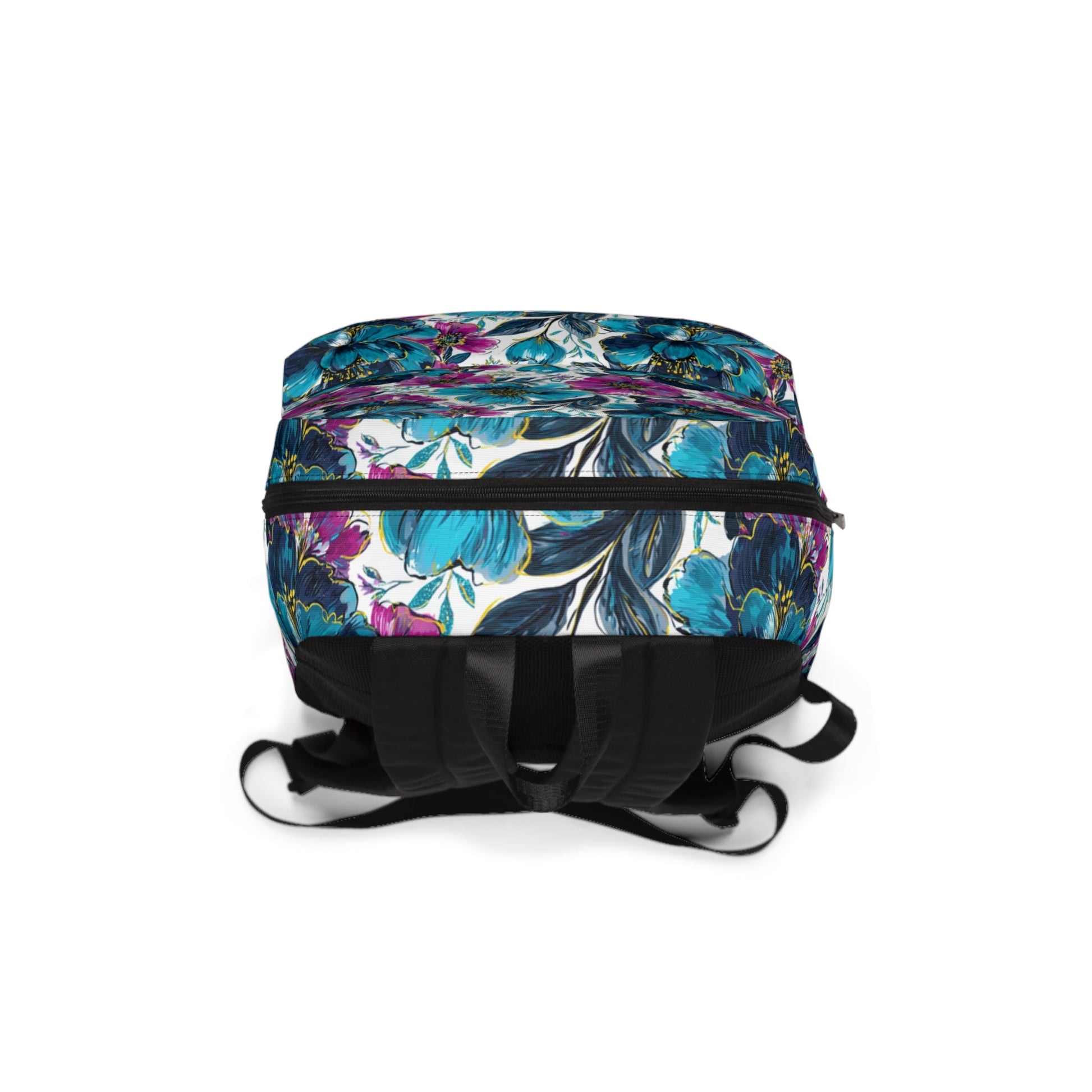Magenta and Teal Floral Backpack, Artsulli - Art is Long, Life is Short, Bags, , , , , , , 
