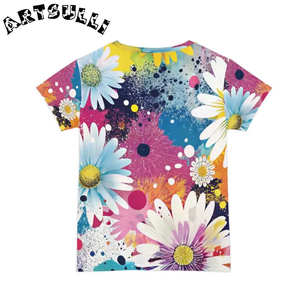Magical Flower Explosion All Over Print Tee, Artsulli - Art is Long, Life is Short, All Over Prints, , , , , , , 