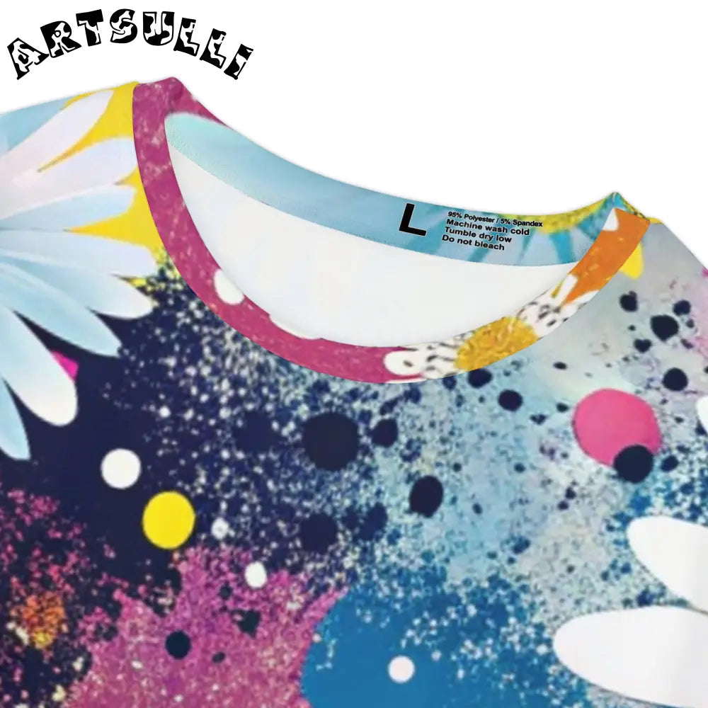 Magical Flower Explosion All Over Print Tee, Artsulli - Art is Long, Life is Short, All Over Prints, , , , , , , 