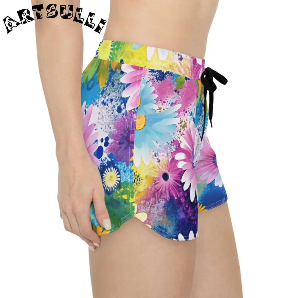 Magical Flower Explosion Athletic Shorts, Artsulli - Art is Long, Life is Short, All Over Prints, , , , , , , 