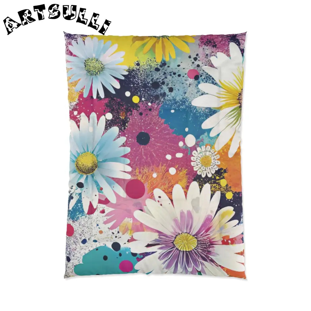 Magical Flower Explosion Comforter, Artsulli - Art is Long, Life is Short, Home Decor, Size, 68" × 92", , , , , 28603754647751