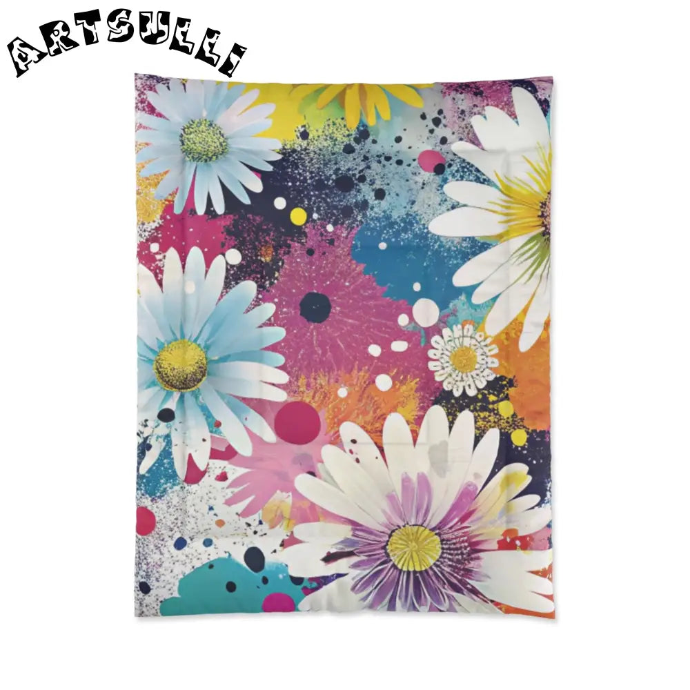 Magical Flower Explosion Comforter, Artsulli - Art is Long, Life is Short, Home Decor, Size, 68" × 88", , , , , 28613408254288