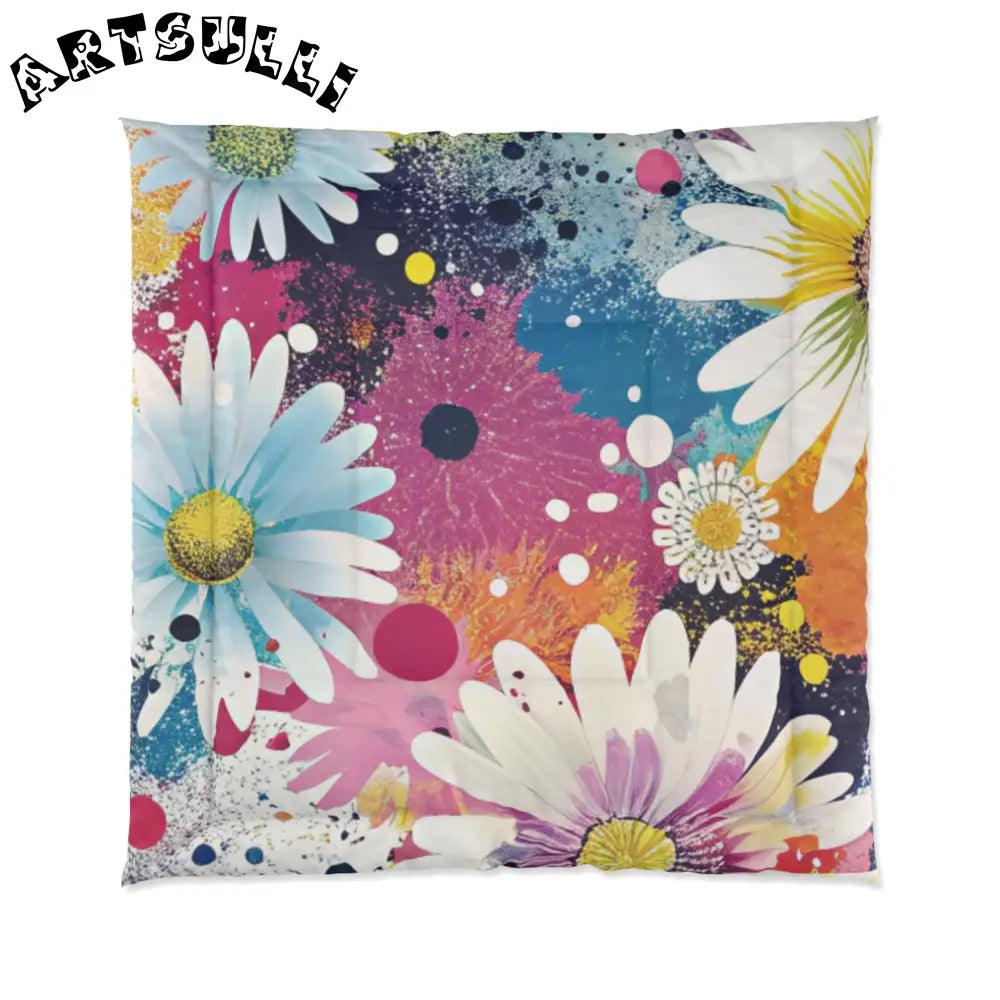 Magical Flower Explosion Comforter, Artsulli - Art is Long, Life is Short, Home Decor, Size, 88" × 88", , , , , 28598610007789