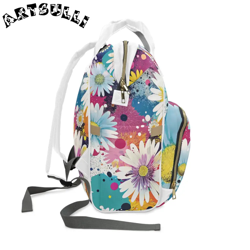 JAKKOUTTHEBXX Magical Flower Explosion Diaper Backpack 2025
