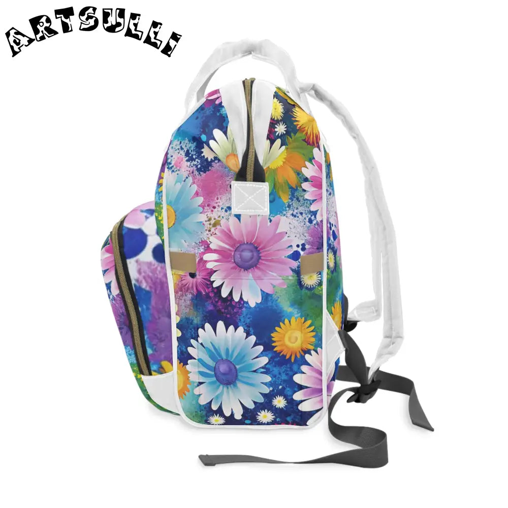 JAKKOUTTHEBXX Magical Flower Explosion Diaper Backpack 2025