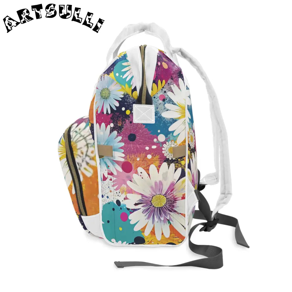 JAKKOUTTHEBXX Magical Flower Explosion Diaper Backpack 2025