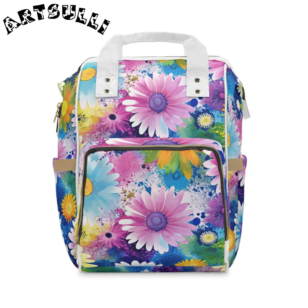 JAKKOUTTHEBXX Magical Flower Explosion Diaper Backpack 2025