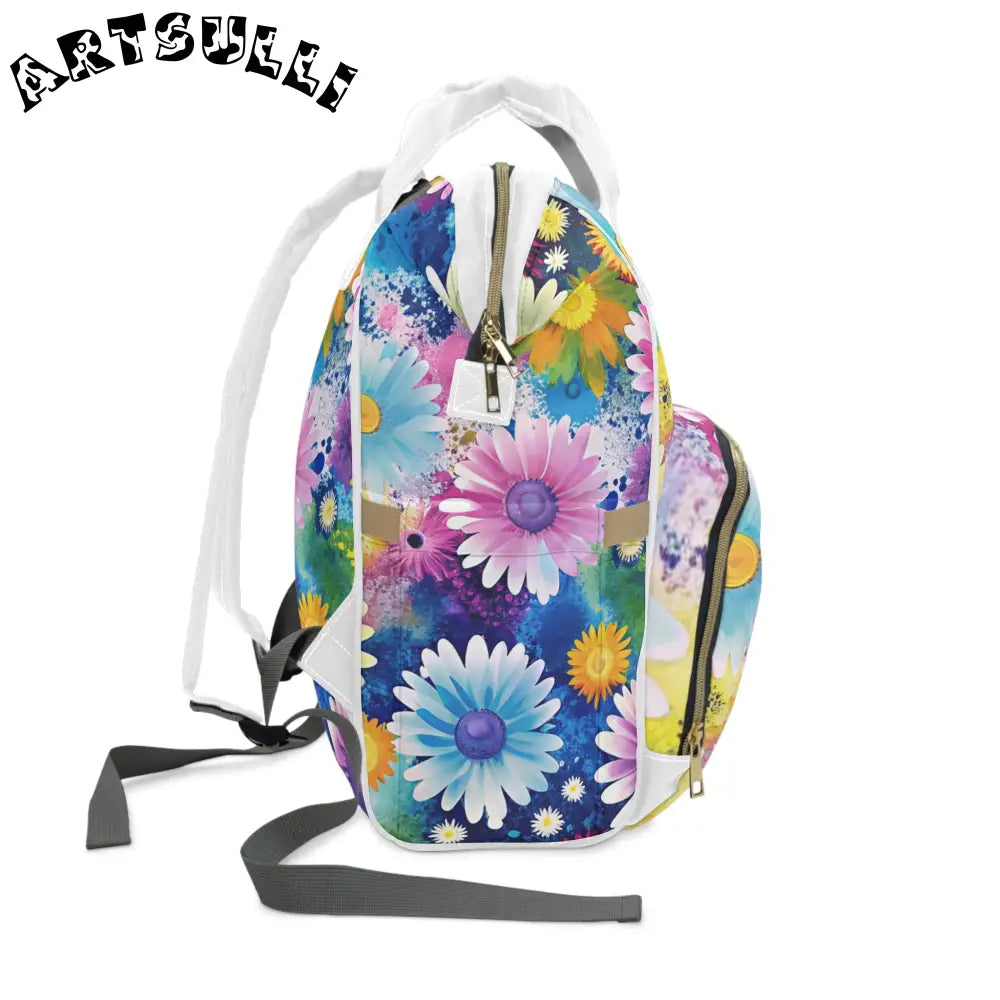 JAKKOUTTHEBXX Magical Flower Explosion Diaper Backpack 2025