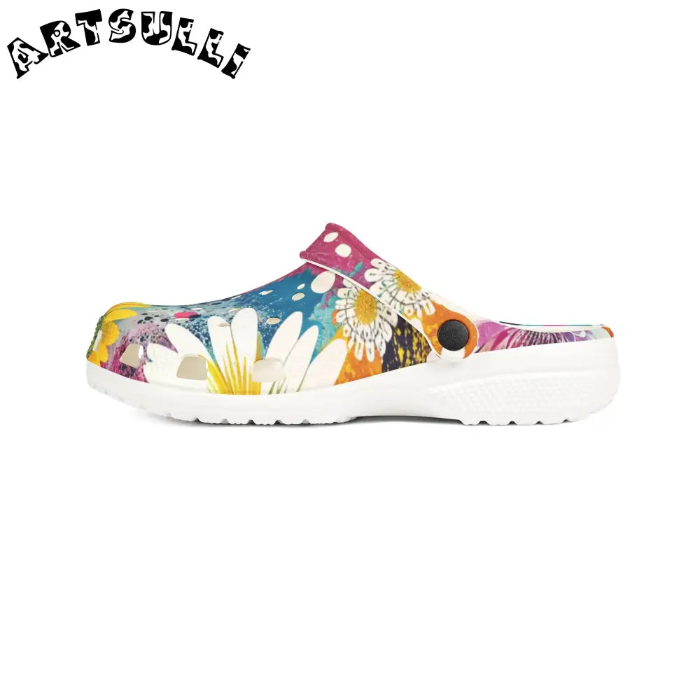 Magical Flower Explosion EVA Foam Clogs, Artsulli - Art is Long, Life is Short, Shoes, , , , , , , 