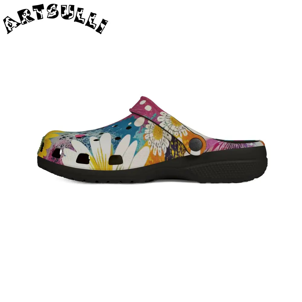 Magical Flower Explosion EVA Foam Clogs, Artsulli - Art is Long, Life is Short, Shoes, , , , , , , 
