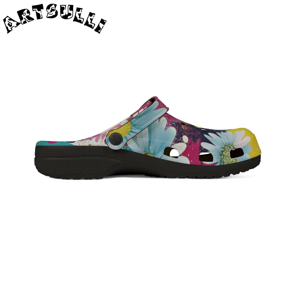 Magical Flower Explosion EVA Foam Clogs, Artsulli - Art is Long, Life is Short, Shoes, , , , , , , 