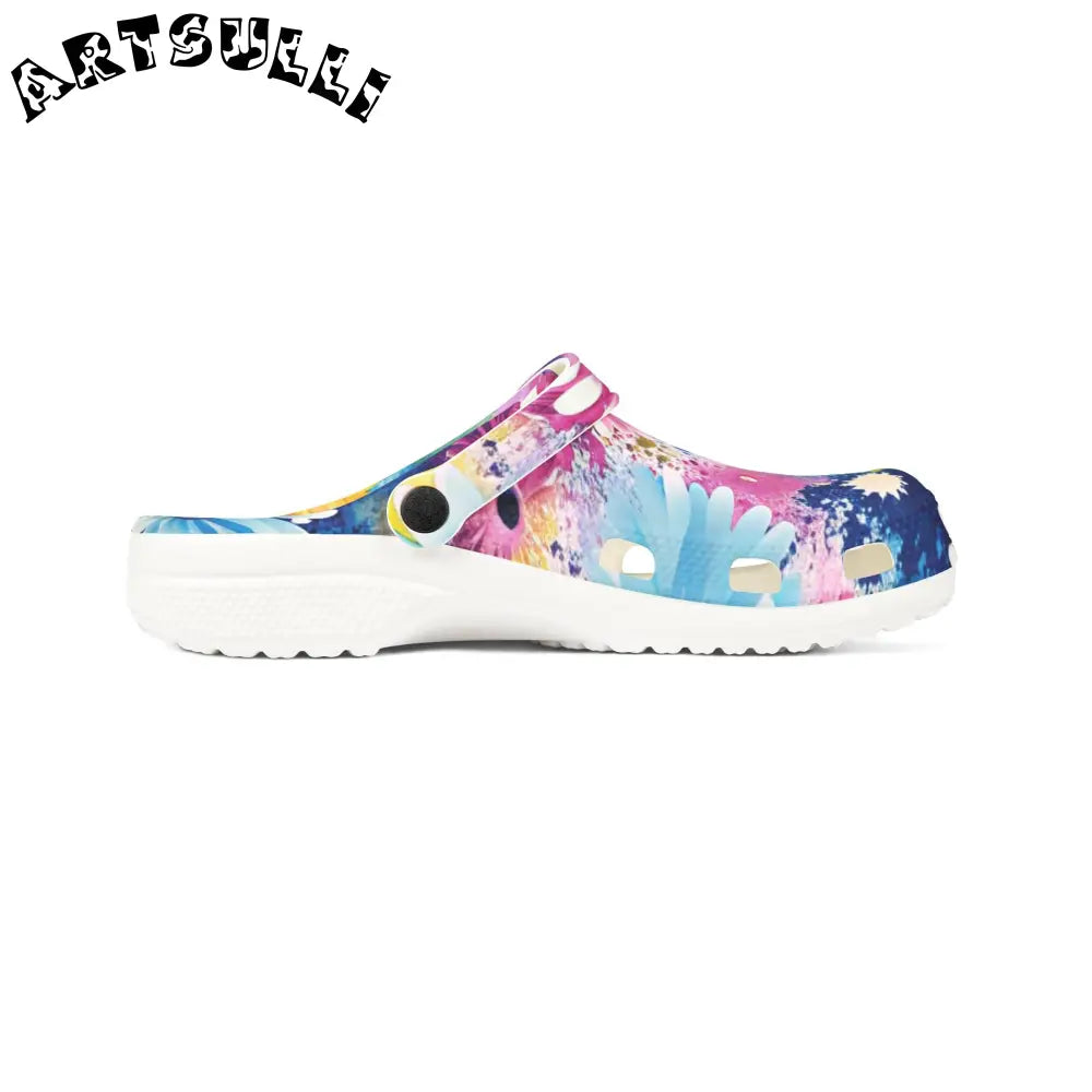 Magical Flower Explosion EVA Foam Clogs, Artsulli - Art is Long, Life is Short, Shoes, , , , , , , 