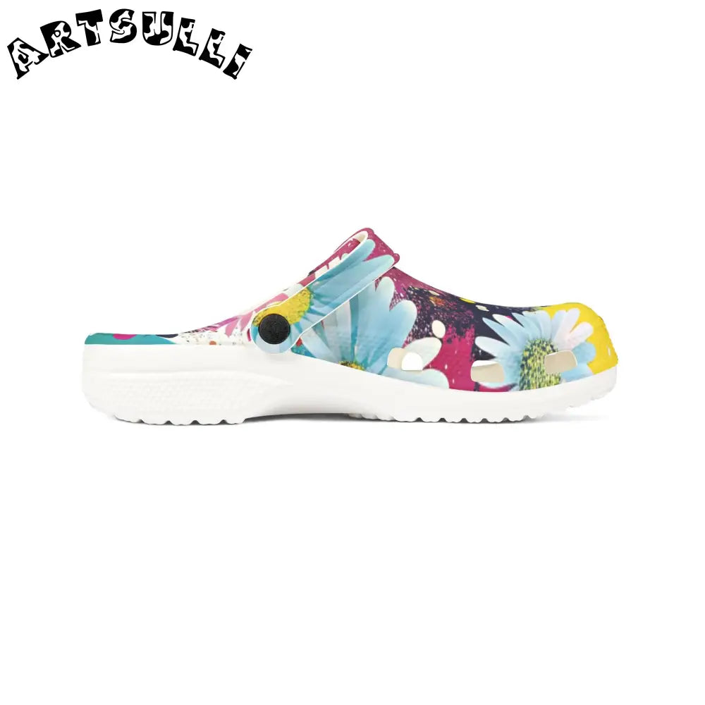 Magical Flower Explosion EVA Foam Clogs, Artsulli - Art is Long, Life is Short, Shoes, , , , , , , 