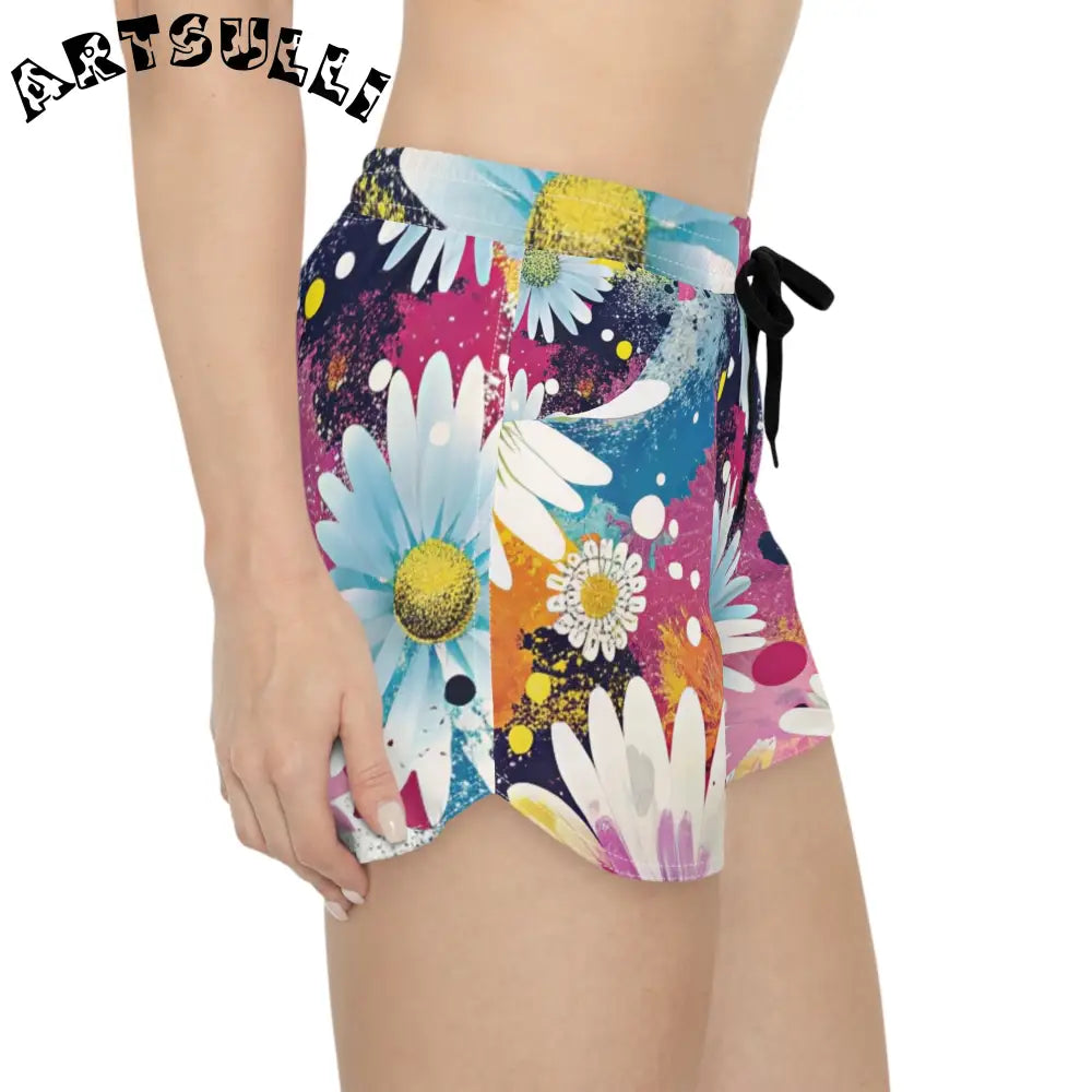 Magical Flower Explosion Shorts, Artsulli - Art is Long, Life is Short, All Over Prints, , , , , , , 