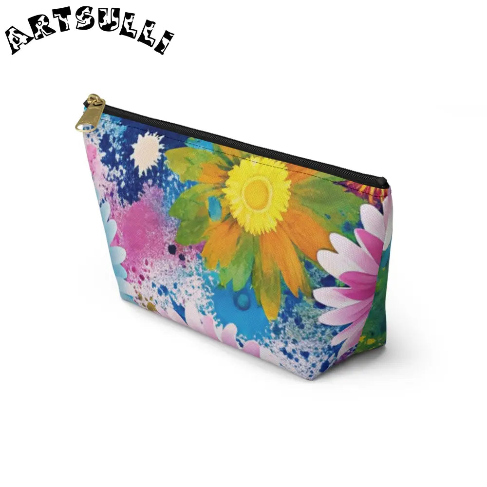 Magical Flower Explosion T-Bottom Pouches, Artsulli - Art is Long, Life is Short, Bags, , , , , , , 