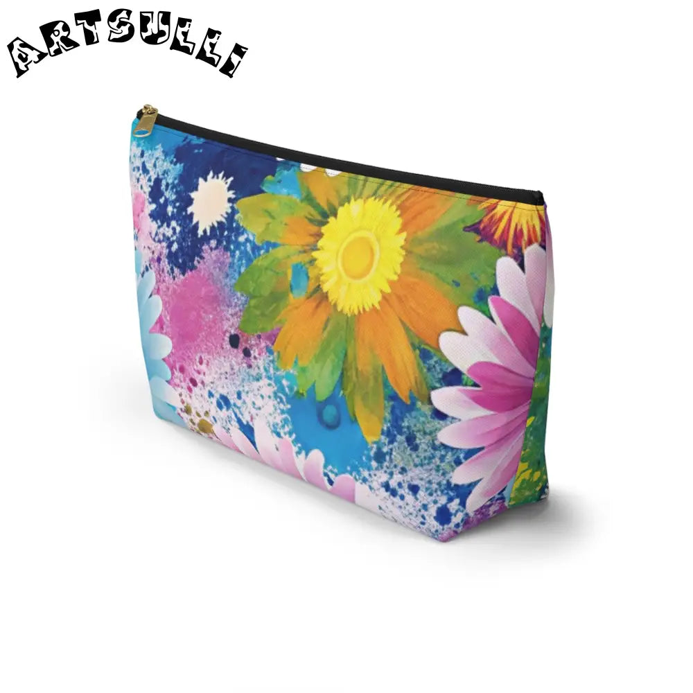Magical Flower Explosion T-Bottom Pouches, Artsulli - Art is Long, Life is Short, Bags, , , , , , , 