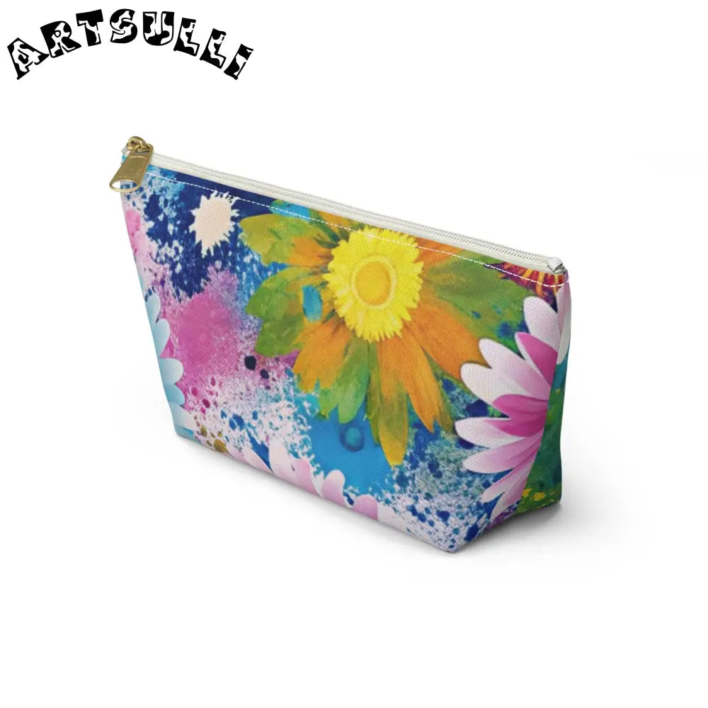 Magical Flower Explosion T-Bottom Pouches, Artsulli - Art is Long, Life is Short, Bags, , , , , , , 