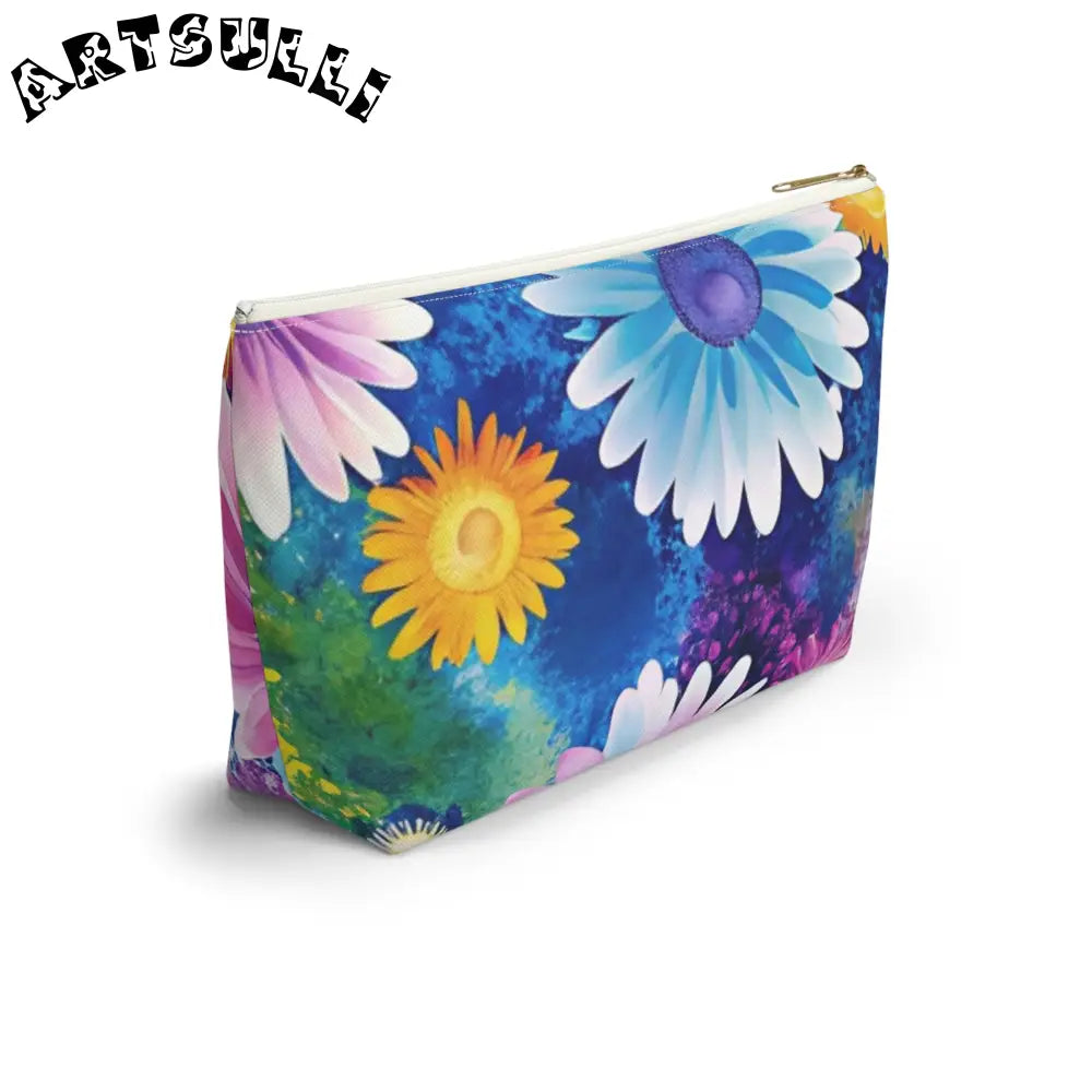 Magical Flower Explosion T-Bottom Pouches, Artsulli - Art is Long, Life is Short, Bags, , , , , , , 