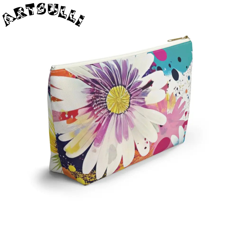 Magical Flower Explosion T-Bottom Pouches, Artsulli - Art is Long, Life is Short, Bags, , , , , , , 