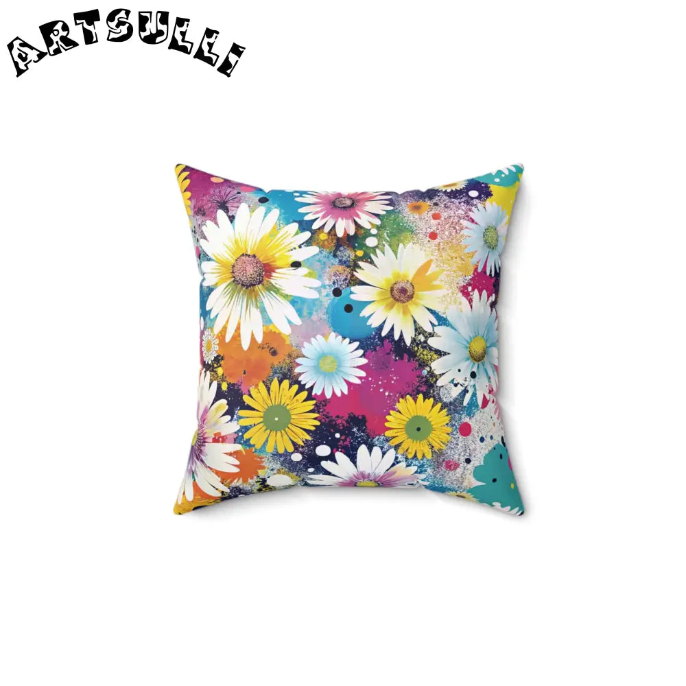 Magical Flower Explosion Throw Pillow, Artsulli - Art is Long, Life is Short, Home Decor, Size, 14" × 14", , , , , 22624048494734184402