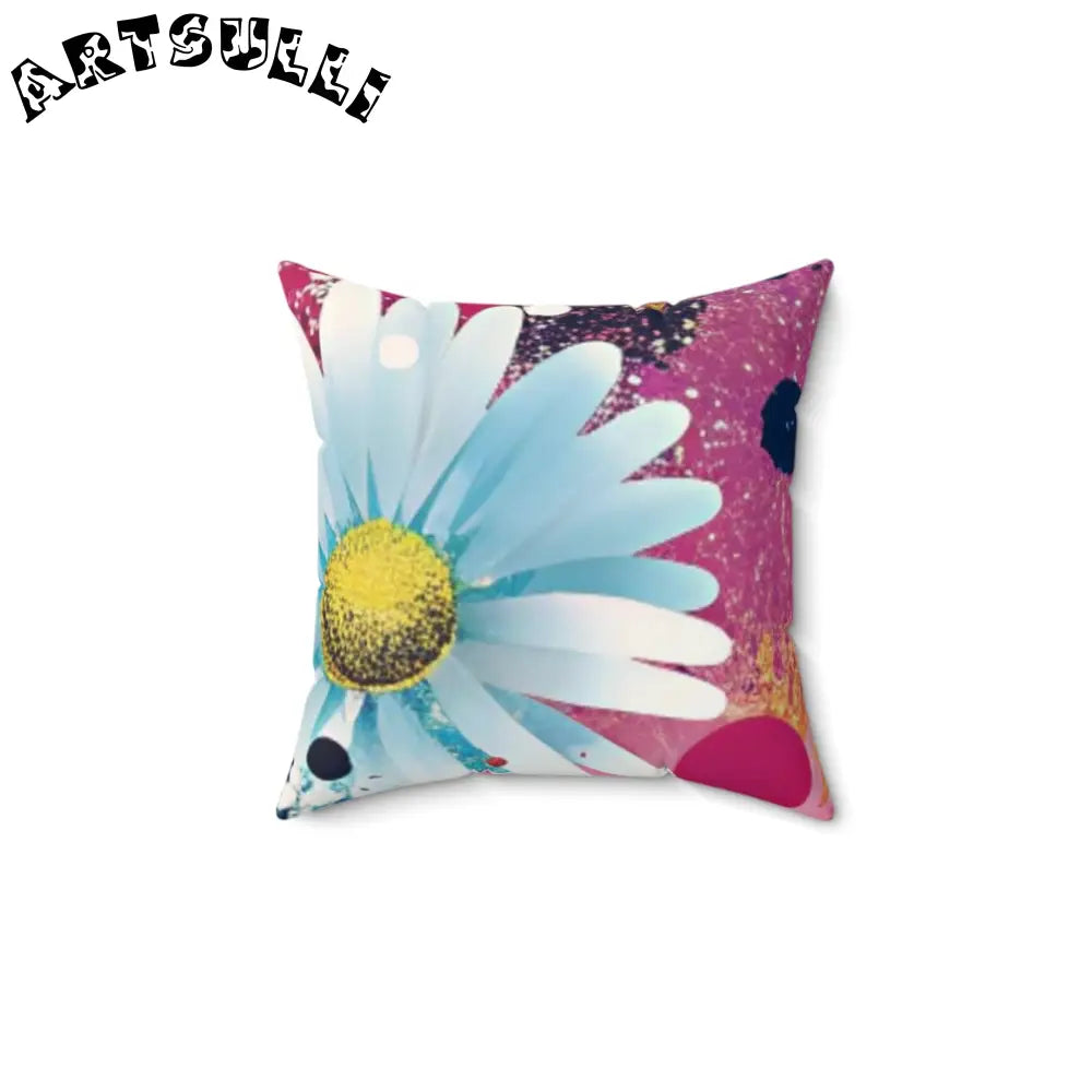 Magical Flower Explosion Throw Pillow, Artsulli - Art is Long, Life is Short, Home Decor, Size, 14" × 14", , , , , 11577249087480