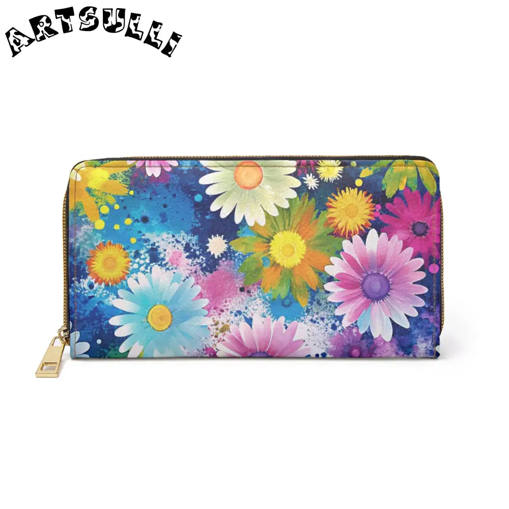 Magical Flower Explosion Wallet for Credit Cards, Artsulli - Art is Long, Life is Short, Accessories, Size, One size, Color, White, , , 32620166035097