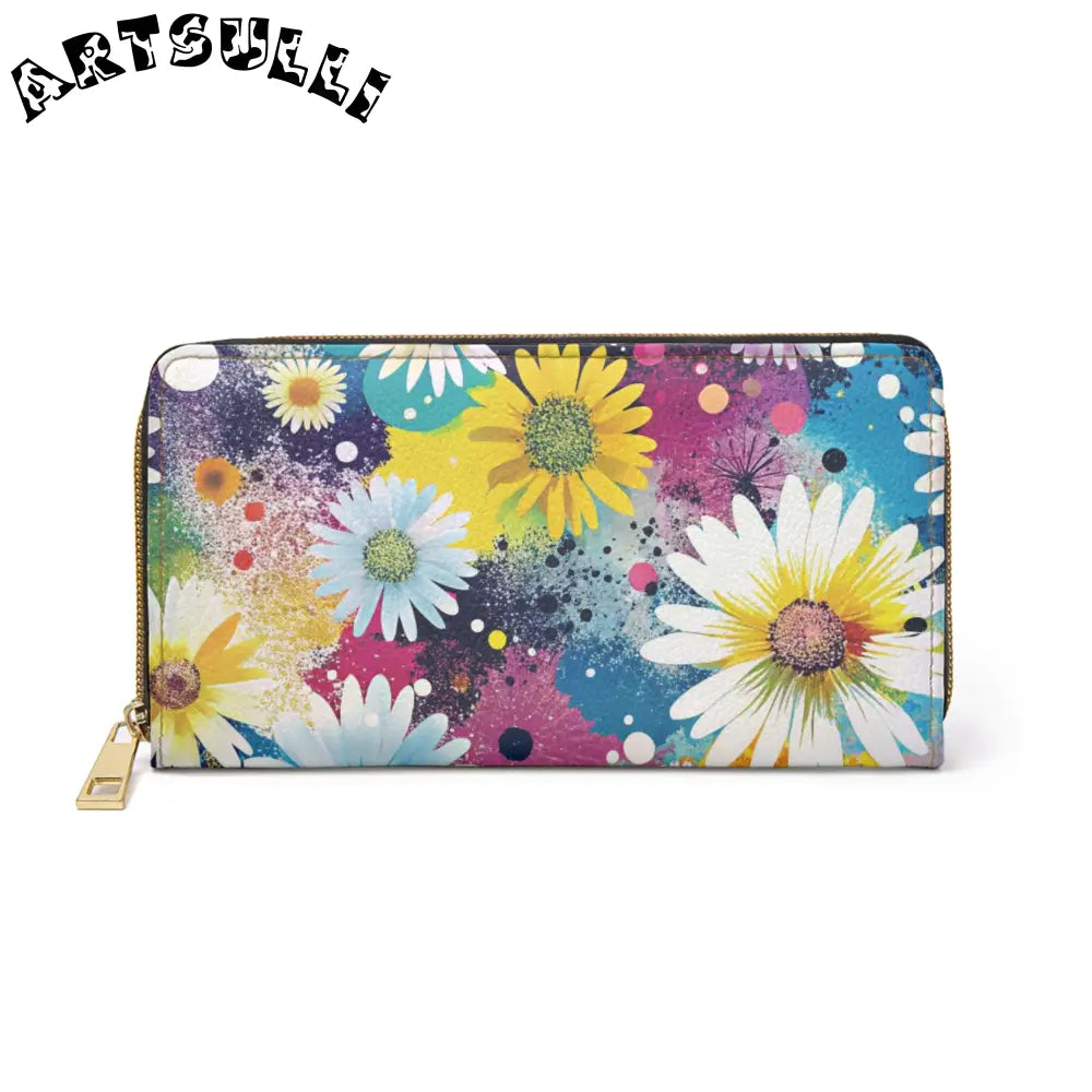 Magical Flower Explosion Wallet for Credit Cards, Artsulli - Art is Long, Life is Short, Accessories, Size, One size, Color, White, , , 32637555694733