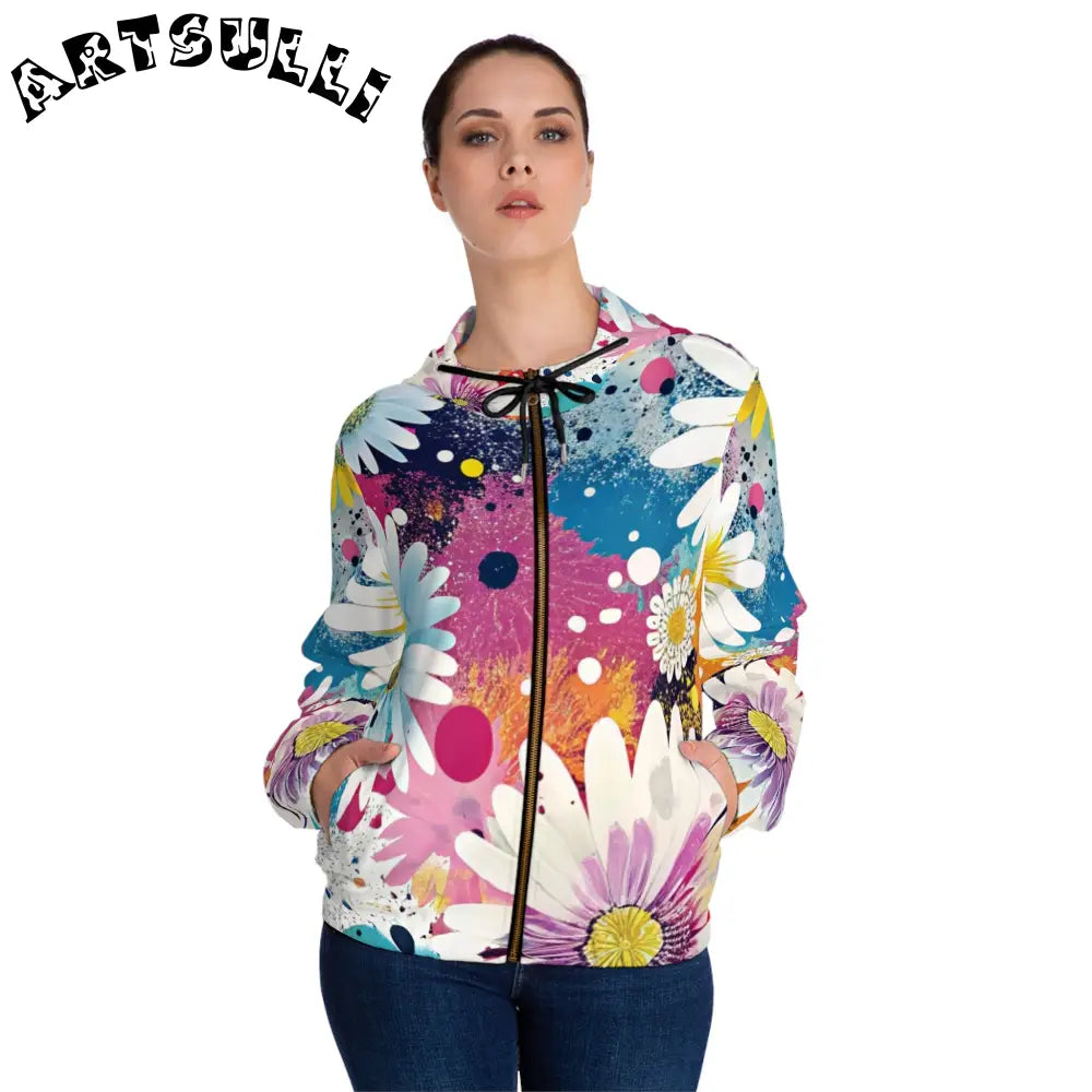 JAKKOUTTHEBXX Magical Flower Explosion Zip Hoodie 2025